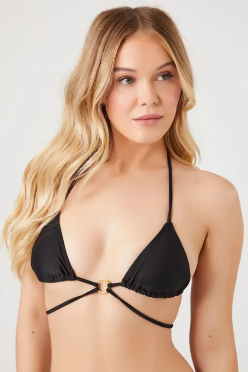 Strappy Bikini Top & Bottoms Set
