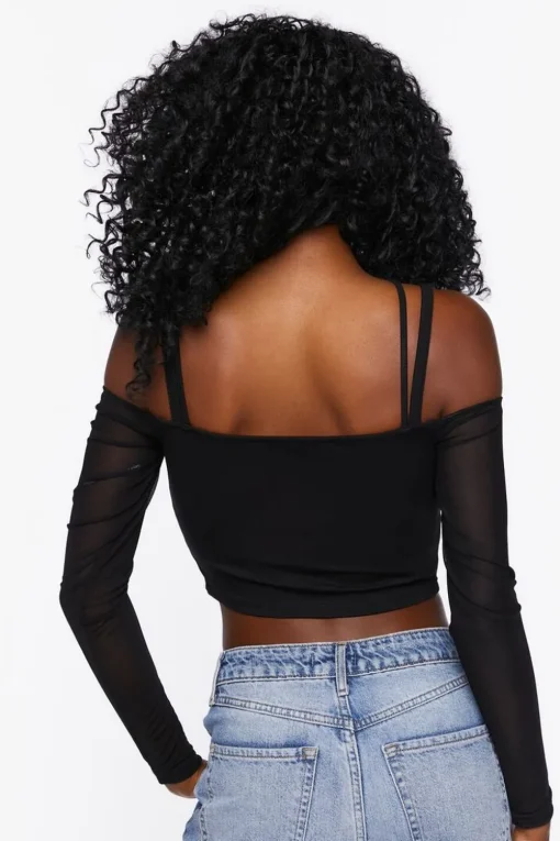 Strappy Off-The-Shoulder Bustier Top