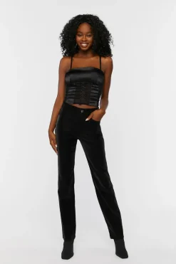 Strappy Satin Cropped Cami