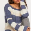 Striped Boat Neck Sweater