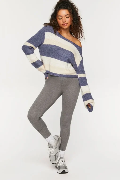 Striped Boat Neck Sweater
