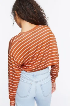 Striped Boxy Crop Top