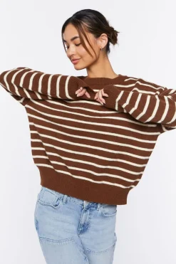 Striped Button-Back Sweater