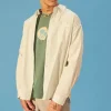 Striped Button-Front Shirt