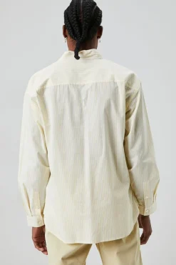 Striped Button-Front Shirt
