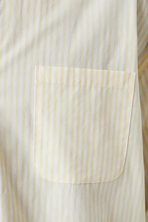 Striped Button-Front Shirt