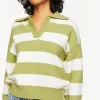 Striped Collared Sweater