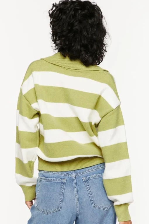 Striped Collared Sweater