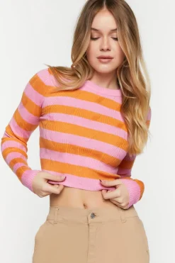 Striped Cropped Sweater