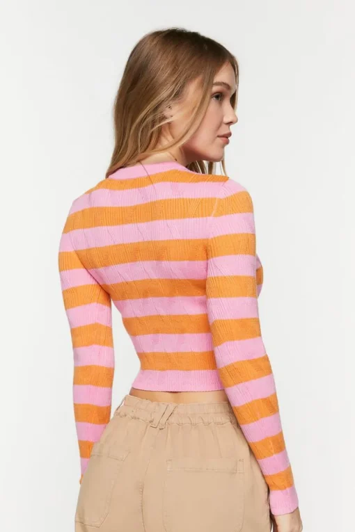 Striped Cropped Sweater