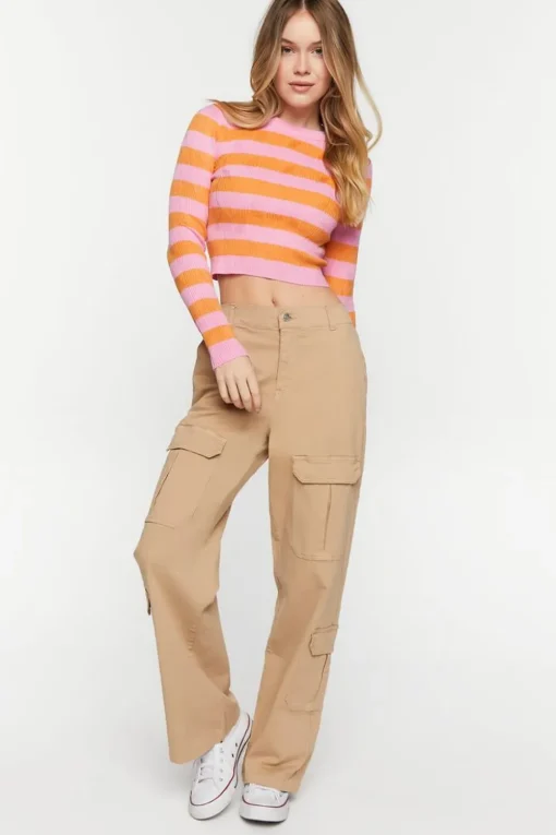 Striped Cropped Sweater