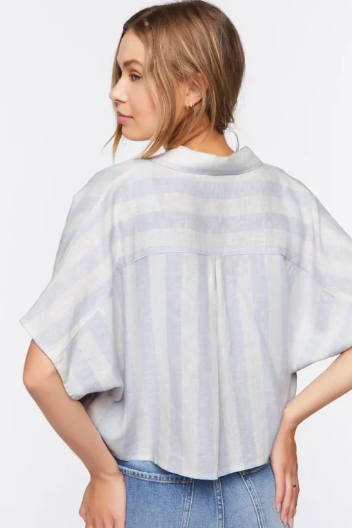 Striped Linen-Blend Shirt