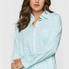 Striped Long-Sleeve Pajama Shirt