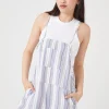 Striped Overall Shorts
