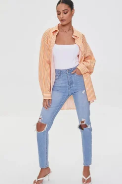 Striped Poplin Shirt