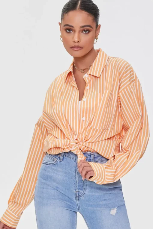 Striped Poplin Shirt