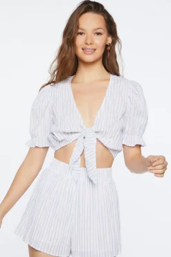 Striped Pull-On Shorts