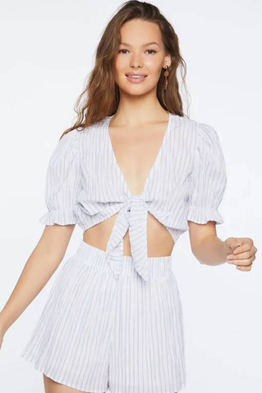Striped Pull-On Shorts
