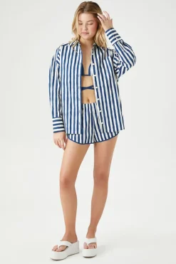 Striped Pull-On Shorts