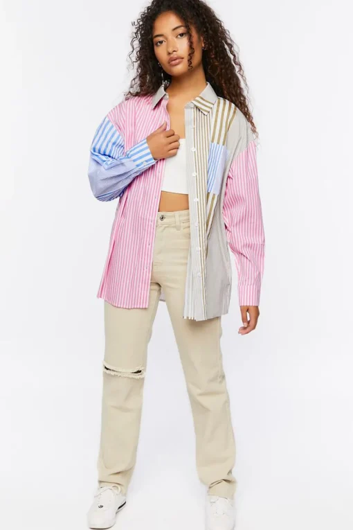 Striped Reworked Poplin Shirt