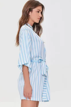 Striped Satin Robe