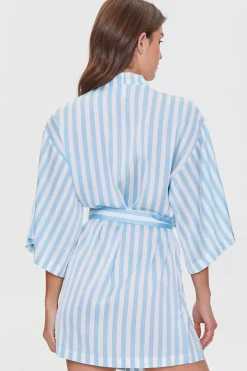 Striped Satin Robe