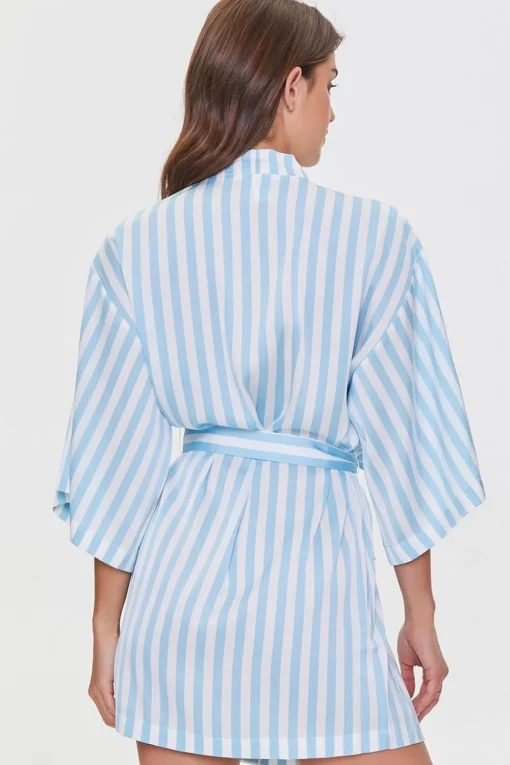 Striped Satin Robe
