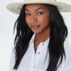 Striped Straw Fedora