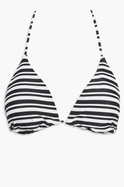 Striped String Bikini Top