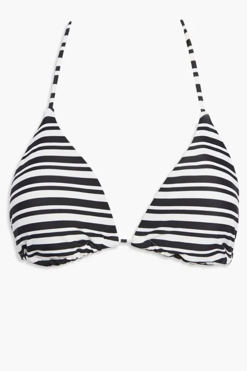 Striped String Bikini Top