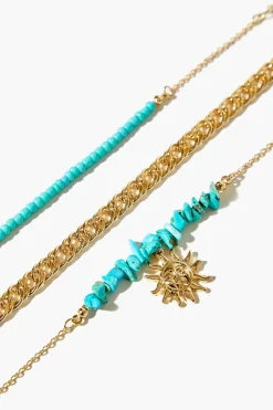 Sun Charm Bracelet Set