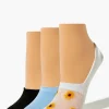 Sunflower No-Show Sock Set - 3 Pack