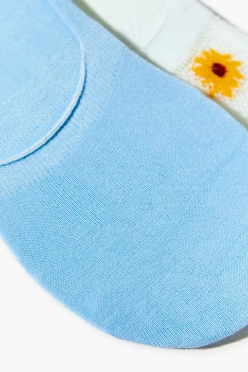Sunflower No-Show Sock Set - 3 Pack