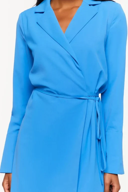 Surplice Mini Wrap Dress