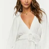 Surplice Peasant-Sleeve Top