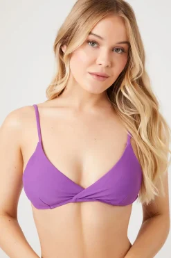 Surplice Triangle Bikini Top