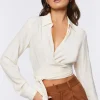 Surplice Wrap Crop Top