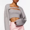Sweater-Knit Cami & Shrug Set