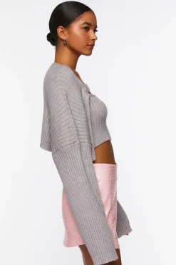 Sweater-Knit Cami & Shrug Set