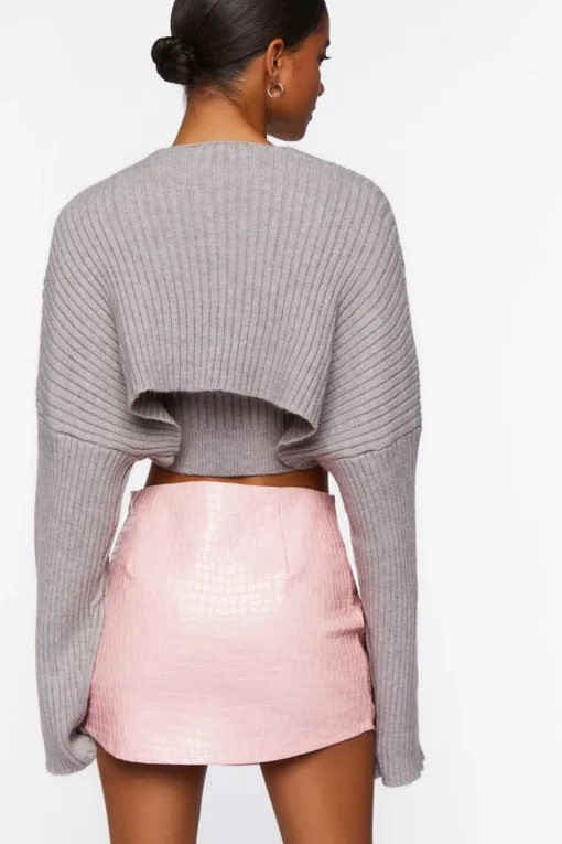 Sweater-Knit Cami & Shrug Set