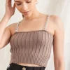 Sweater-Knit Chain Cami