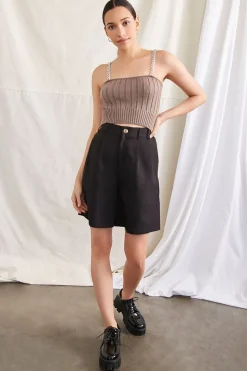 Sweater-Knit Chain Cami