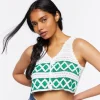Sweater-Knit Crochet Crop Top