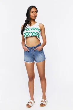 Sweater-Knit Crochet Crop Top