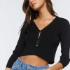 Sweater-Knit Crop Top