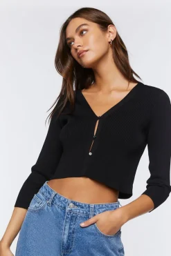 Sweater-Knit Crop Top