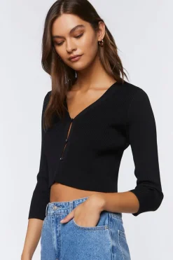 Sweater-Knit Crop Top