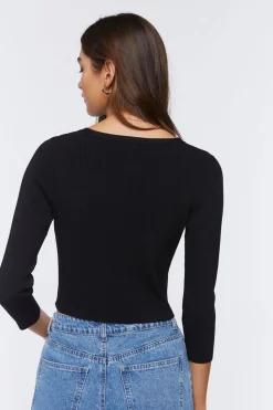 Sweater-Knit Crop Top