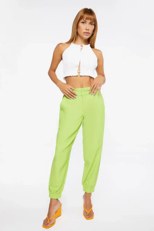 Sweater-Knit Cropped Halter Top