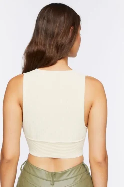 Sweater-Knit Cropped Tank Top
